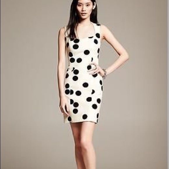 banana republic polka dot dress